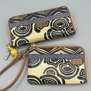 Fossil Set Zip Wallet and Wristlet